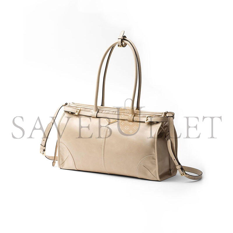 PRADA BONNIE LARGE LEATHER HANDBAG 1BA433 (38*24*12cm) PRADA BONNIE LARGE LEATHER HANDBAG 1BA433 (38*24*12cm)